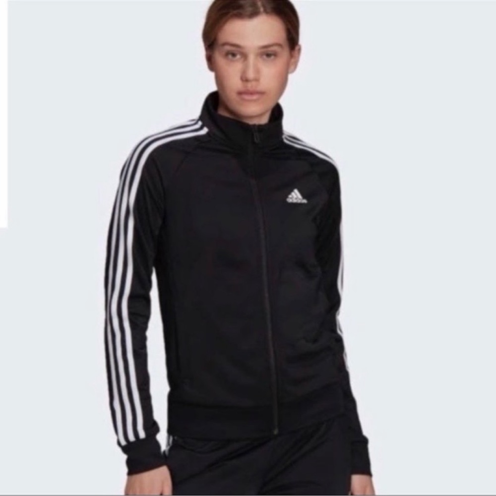 ADIDAS BLACK TRACK JACKET